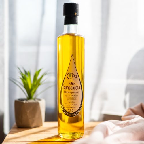 Suncokretovo ulje - hladno prešano 0,5 l
